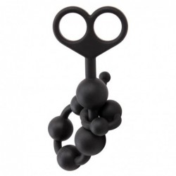 Cadena Anal 30.8 x 2.4 cm Silicona Negro