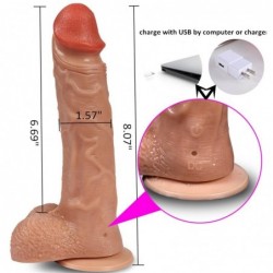 Vibrador y Rotador Realista Bronte 16.5 cm