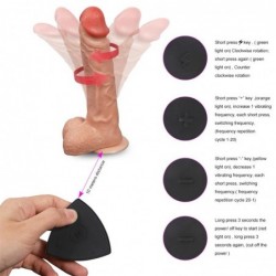 Vibrador y Rotador Realista Bronte 16.5 cm