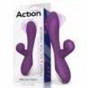 No. Eighteen Vibrador y Succionador con Función Oscilante/Finger USB Magnético Silicona Púrpura
