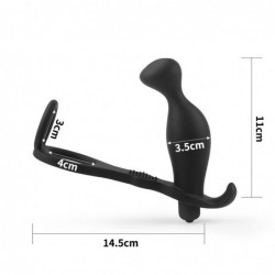 Estimulador Anal Ass Rasca con Vibración Negro