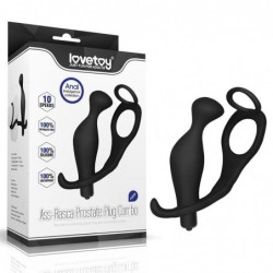 Estimulador Anal Ass Rasca con Vibración Negro
