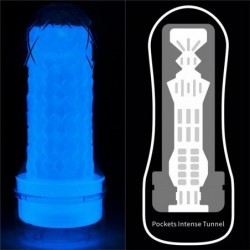 Masturbador Masculino Lumino Luz Azul
