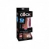 Dildo Triple Densidad con Testículos 6.5 Caramelo