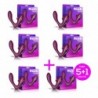 Pack 5+1 Rush Nova Vibrador y Succionador de Clítoris 2 Motores Independietnes USB