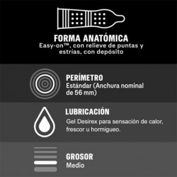 Preservativos Intense Orgasmic 12 Unidades