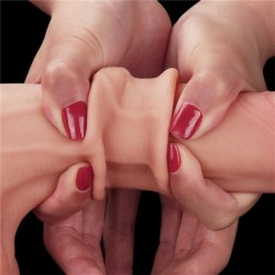 Dildo Sliding Dual Layer 8.5 Natural