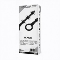 Elmer Plug Anal con Aro de Fácil Extracción Silicona Negro