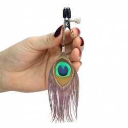 Pinzas para Pezones Pluma Pavo Real