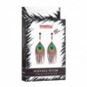 Pinzas para Pezones Pluma Pavo Real