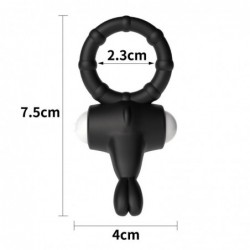 Anillo Vibrador Power Clit Negro