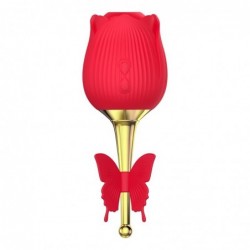 Martinella Estimulador de Clítoris  y Vibrador de Punto Hot Red