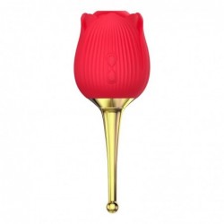 Martinella Estimulador de Clítoris  y Vibrador de Punto Hot Red
