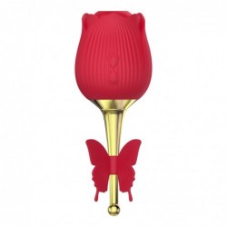 Martinella Estimulador de Clítoris  y Vibrador de Punto Hot Red