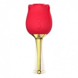 Martinella Estimulador de Clítoris  y Vibrador de Punto Hot Red