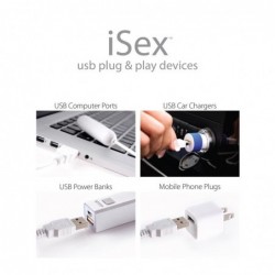 iSex USB Bala Vibradora Slim Blanco