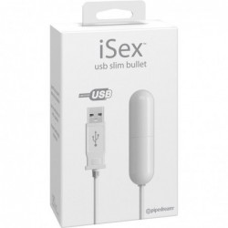iSex USB Bala Vibradora Slim Blanco