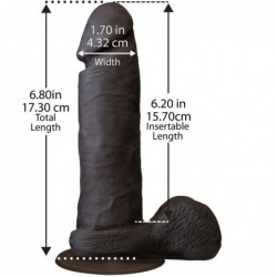 Dildo Realista Dual Density 6 Chocolate