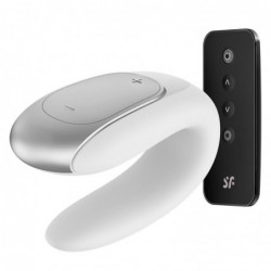 Double Fun Vibrador para Parejas con APP y Control Remoto Blanco