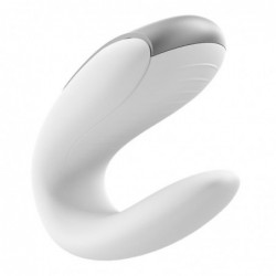Double Fun Vibrador para Parejas con APP y Control Remoto Blanco