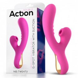 No. Twenty Vibrador Punto G con Succión USB Silicona