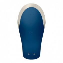 Double Love Luxury Vibrador para Parejas con APP Azul
