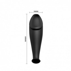 Plug Anal Negro con Mando