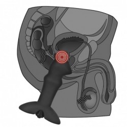 Plug Anal Prostate con Vibración Stud Negro