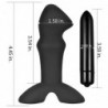 Plug Anal Prostate con Vibración Stud Negro