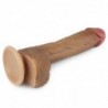 Dildo Nature 8.5 Silicona Líquida Marrón