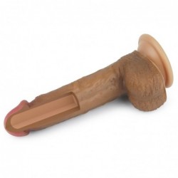 Dildo Nature 8.5 Silicona Líquida Marrón