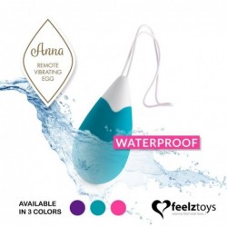 Anna Huevo Vibrador con Control Remoto USB Deep Green