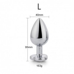 Plug anal Base Corazón Red Scarlet Talla L