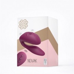 Novak Vibrador para Parejas Control Remoto USB Púrpura