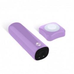 Dhalia Súper Bala Vibradora Control Remoto Alta Potencia USB Púpura