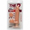 Dildo Dual Density Perfect D con Vibración y Testículos 8 Vainilla