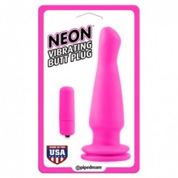Neon Plug Anal Vibrador Rosa