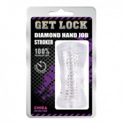 Masturbador Diamond Hand Job 12 cm Transparente