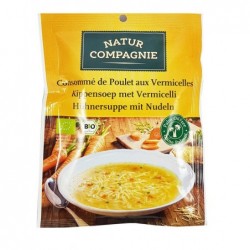 SOPA DE POLLO CON FIDEOS BIO  80GR