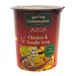 SOPA ASIA NOODLE CON POLLO BIO 55GR VASO