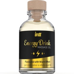 INTT MASSAGE and ORAL SEX - GEL DE MASAJE CON SABOR A BEBIDA ENERGETÍCA Y EFECTO CALOR