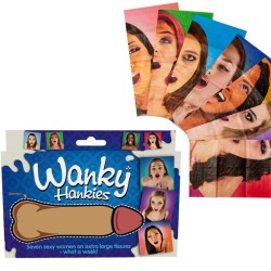 SPENCER and FLEETWOOD - WANKY HANKIES 7 PAÑUELOS EXTRA GRANDES MUJERES