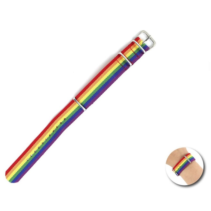 PRIDE - PULSERA BANDERA ARCOÍRIS PRIDE - PULSERA BANDERA ARCOÍRIS