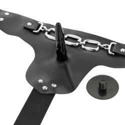 HARNESS ATTRACTION - ARNÉS GEORGE REALÍSTICO VIBRADOR 19 CM -O- 4 CM