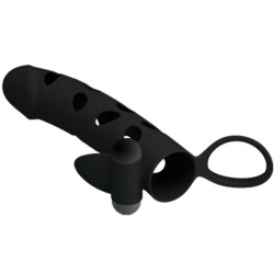PRETTY LOVE - FUNDA SILICONA CON VIBRACIÓN 15.2 CM