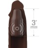 FANTASY X- TENSIONS - PIPEDREAMS SLEEVE 22,86 CM 7,62 CM PLUG REMOTE BROWN