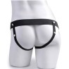 FETISH FANTASY SERIES - ARNÉS AJUSTABLE CONTROL REMOTO PENE REALÍSTICO CON TESTÍCULOS RECARGABLE Y VIBRADOR 15 CM