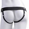 FETISH FANTASY SERIES - ARNÉS AJUSTABLE PENE REALÍSTICO CON TESTÍCULOS RECARGABLE Y VIBRADOR 17.8 CM
