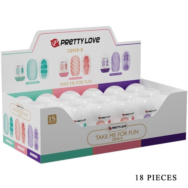 PRETTY LOVE - CUPID X 18 MASTURBADORES MASCULINOS DIFERENTES TEXTURAS PRETTY LOVE - CUPID X 18 MASTURBADORES MASCULINOS DIFERENTES TEXTURAS