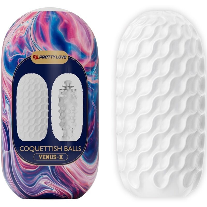 PRETTY LOVE - COQUETTISH BALLS MASTURBADOR MASCULINO SILICONA BLANCO PRETTY LOVE - COQUETTISH BALLS MASTURBADOR MASCULINO SILICONA BLANCO